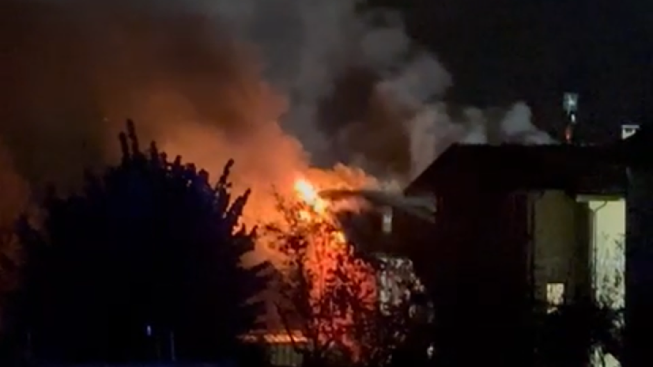 Incendio in una abitazione di Mocogna
